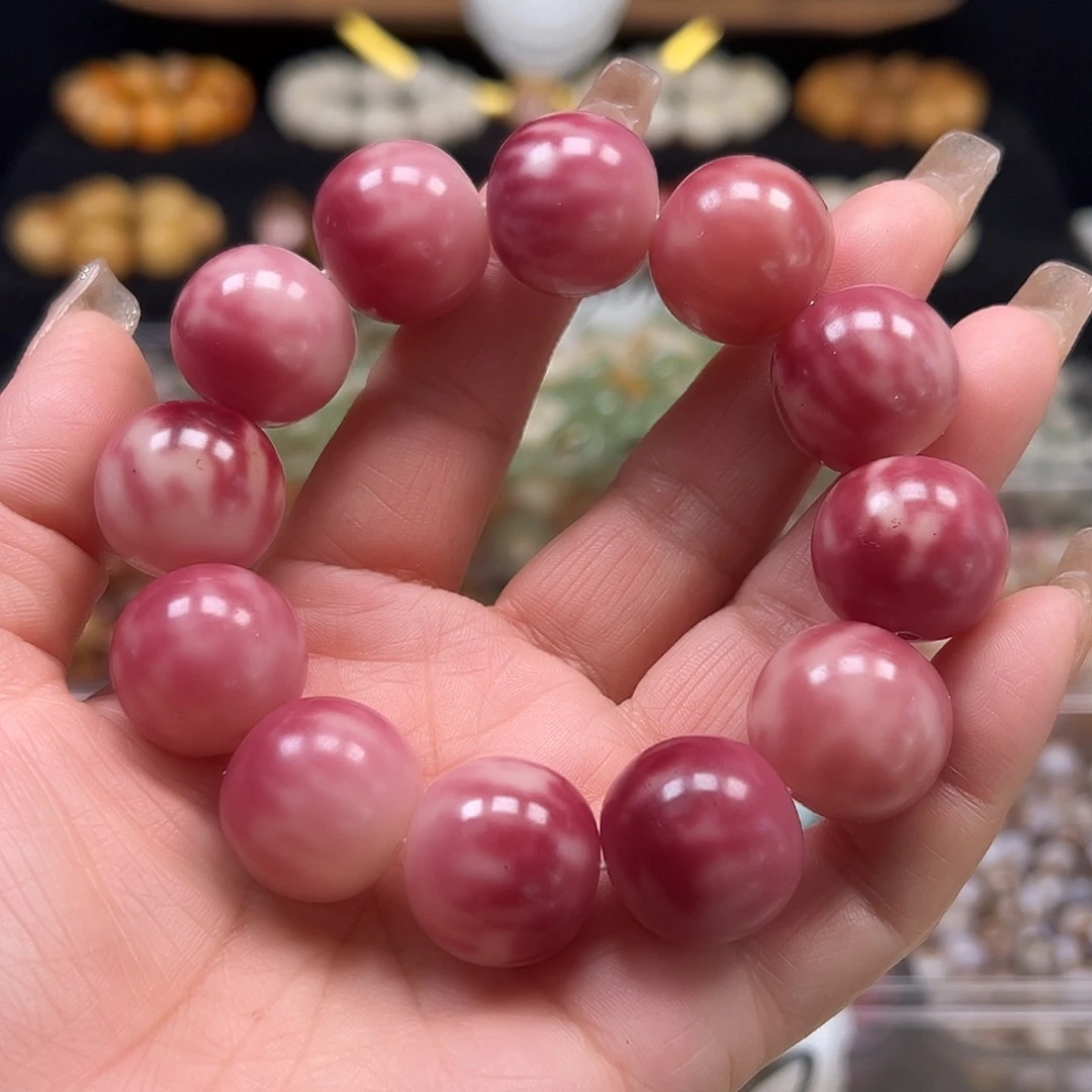 菩提根/象牙果手串微瑕卡21香芋紫闪电瓜皮一条