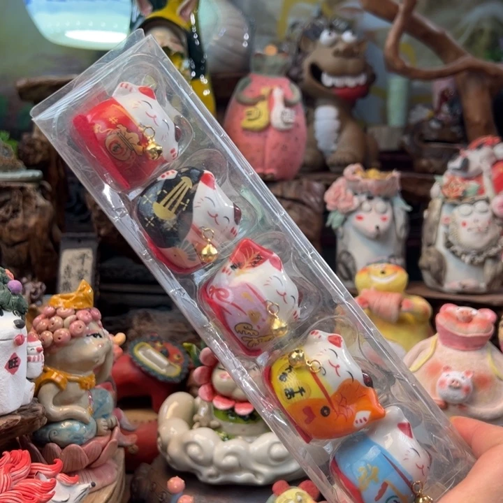 陶摆件小镇青花每日有新品