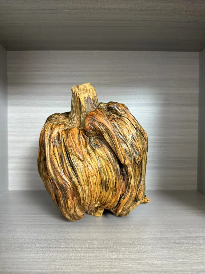 一物一拍 风化松明子家居装饰精美摆件