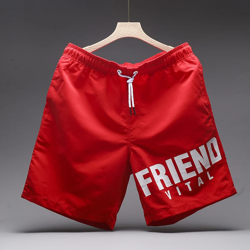 新款五分裤男士休闲宽松时尚短裤男款透气低腰外穿沙滩裤薄款速干