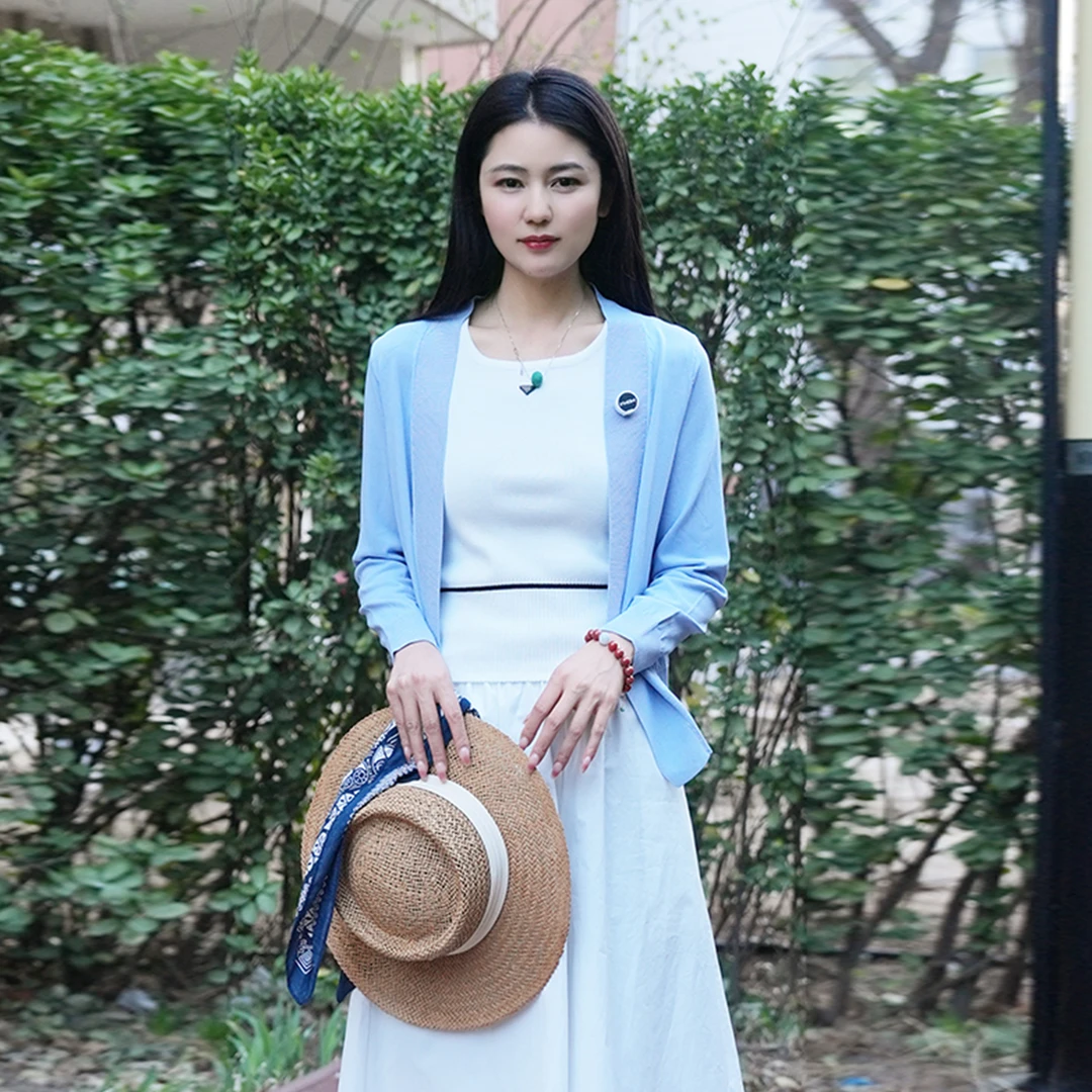 百搭时尚女士针织外套WG252047