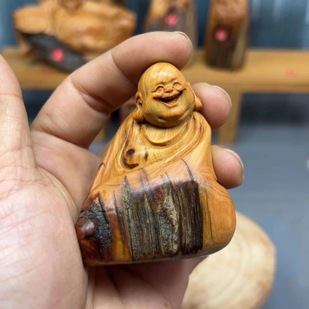 胡***哥木崖柏木摆件手把件