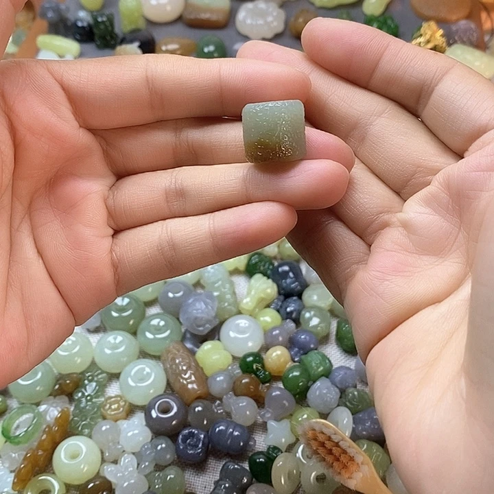 未镶嵌和田玉挂件桶珠