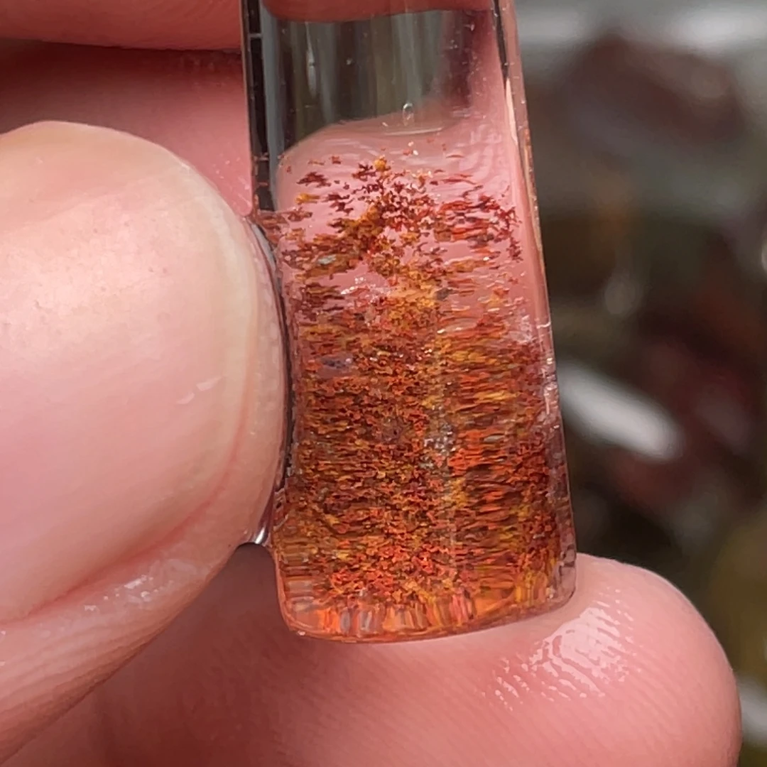 鸡***尖水晶未镶嵌吊坠(不含链)