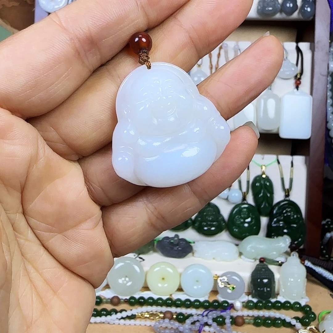 和田玉未镶嵌颈饰