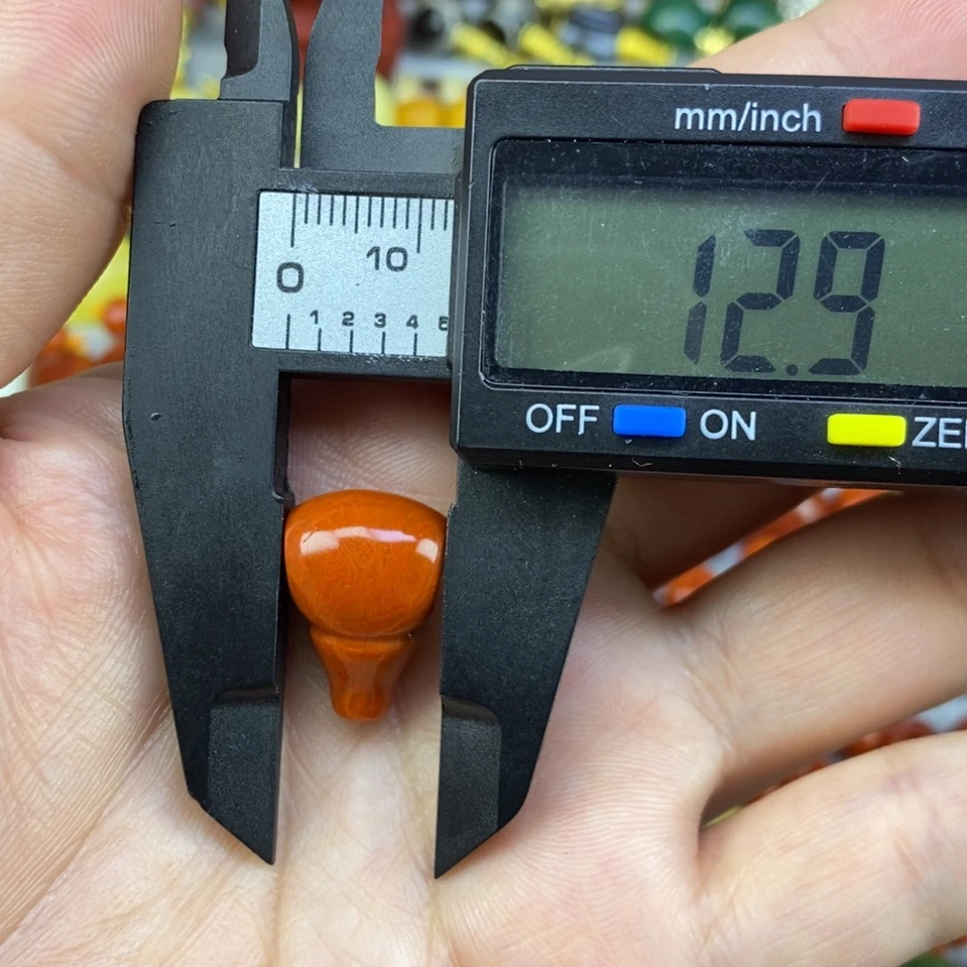 南红玛瑙未镶嵌三通12.9mm