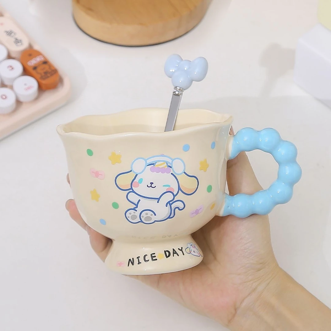 可爱小狗高颜值马克杯ins风陶瓷情侣杯送女生生日礼物伴手礼FFF