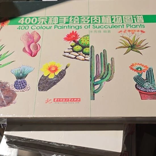 400余种手绘多肉植物图普精装库存书