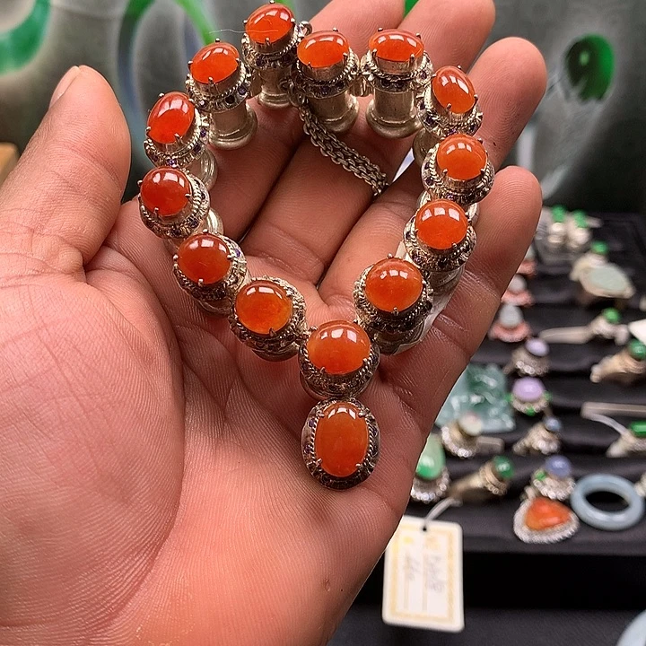 翡翠散珠缅甸天然A货翡翠