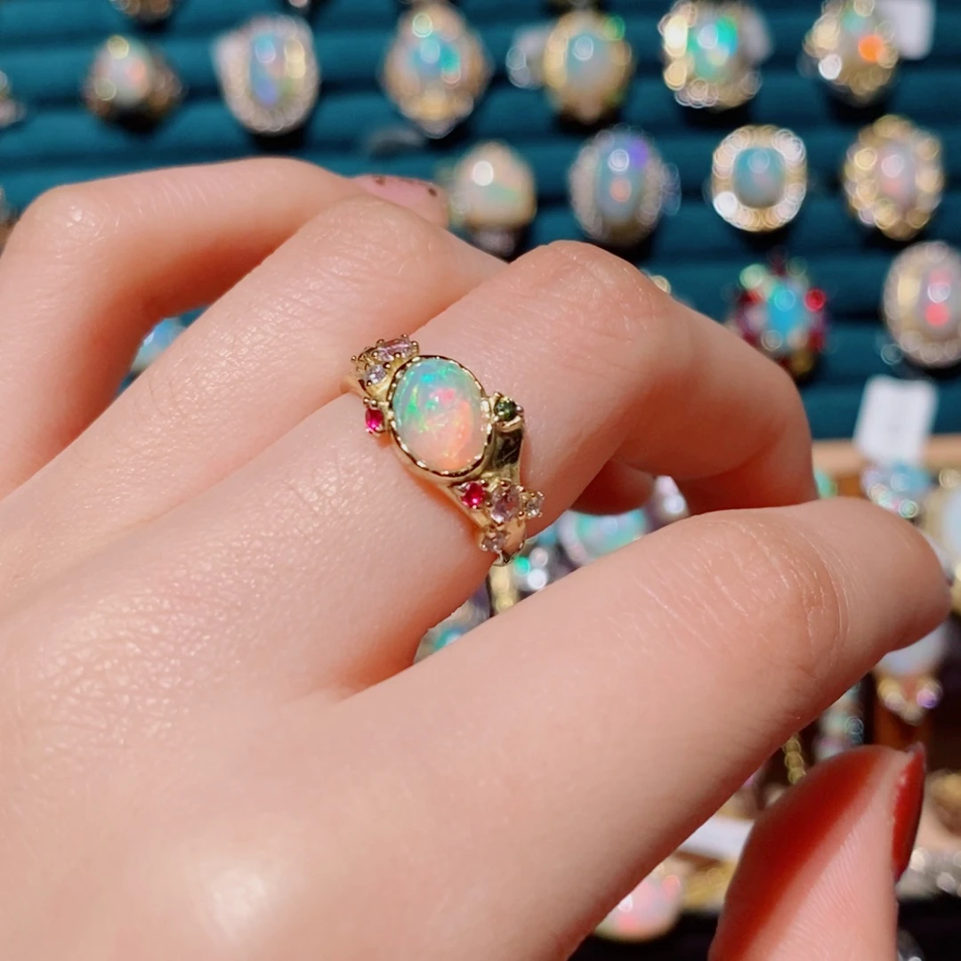 欧泊欧泊戒指银S925镶嵌