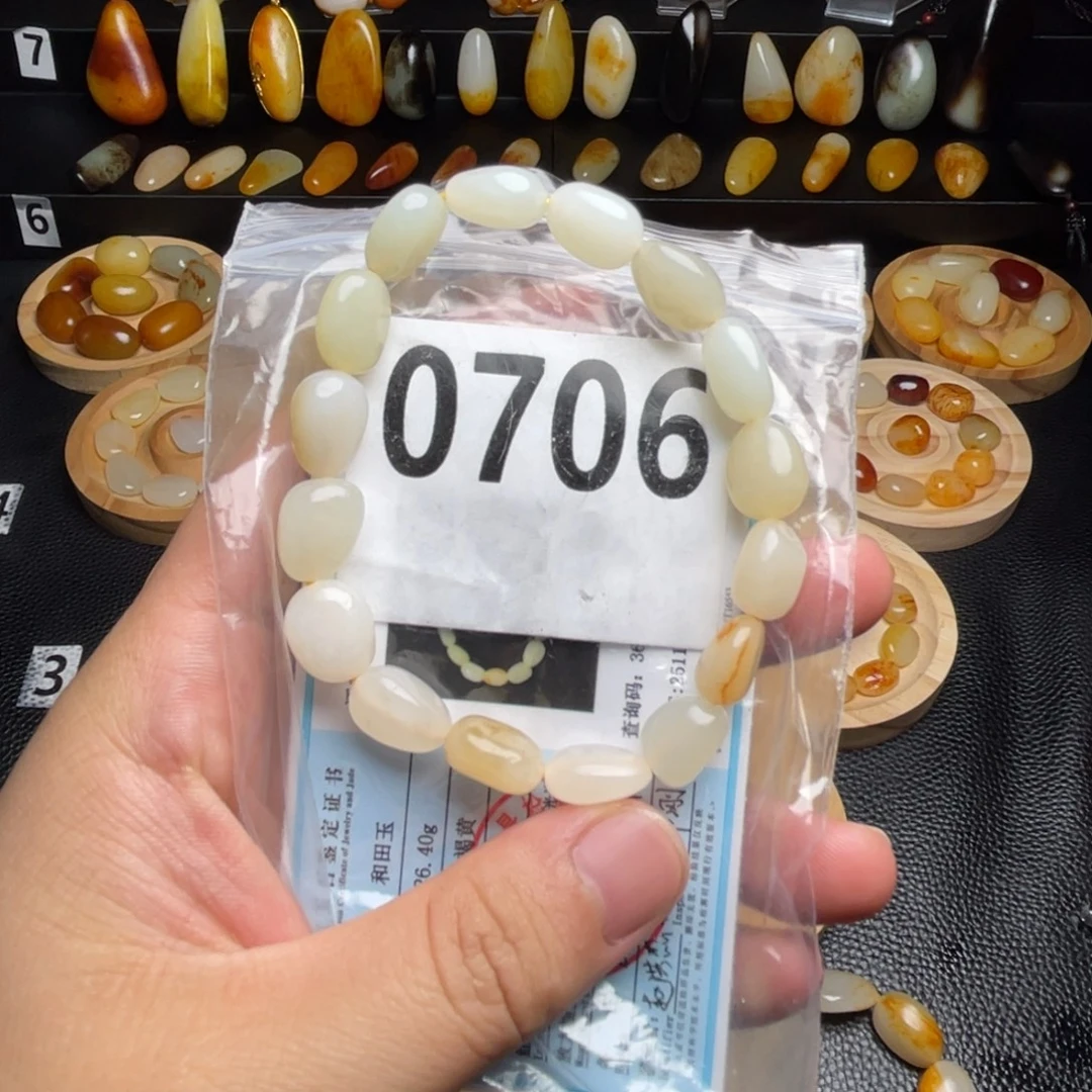 和田玉未镶嵌手串