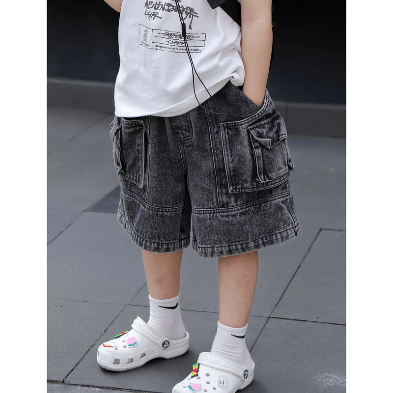 伟伟同款【波普旧事】2024夏季新品牛仔短裤WW0247