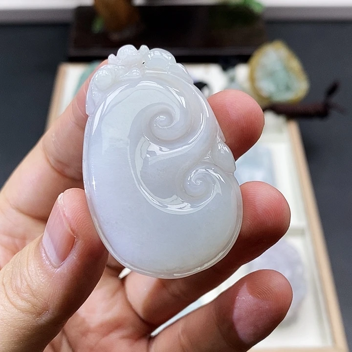 颈饰未镶嵌翡翠缅甸天然翡翠A货