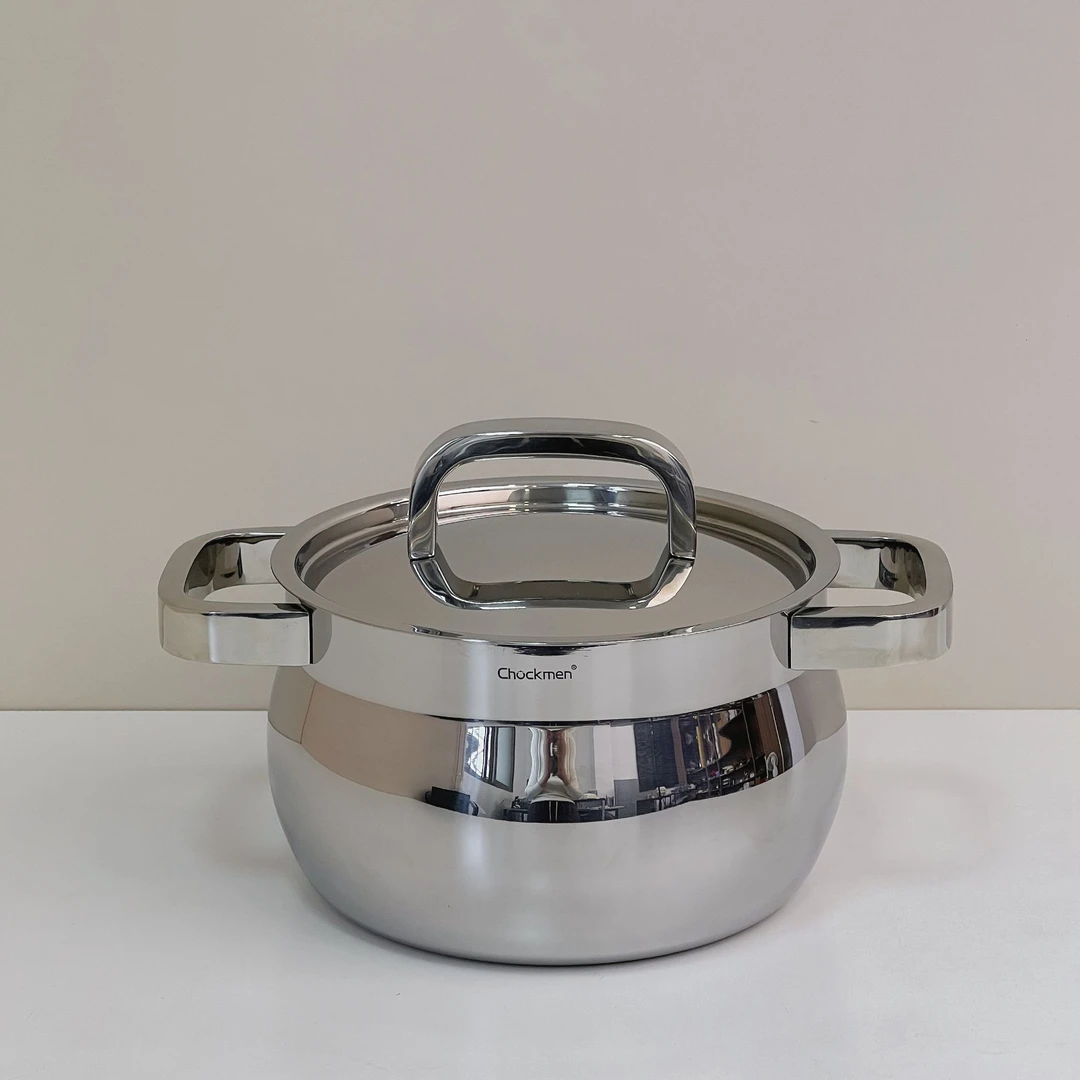 18cm 卓德铭18/10不锈钢深汤锅 双耳加厚煮面锅中式炖煮炸煲汤锅