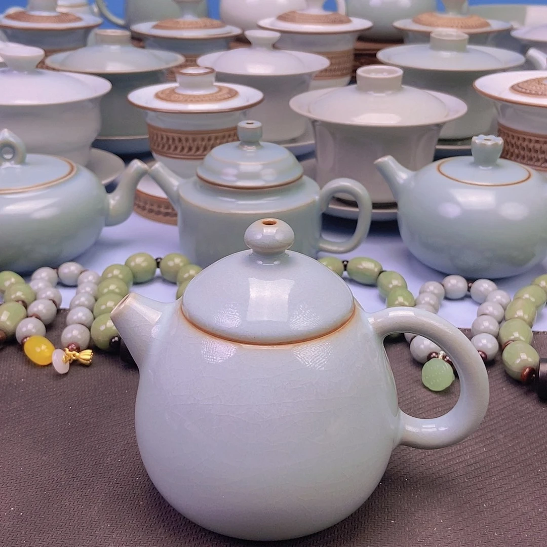 杯天青龙蛋壶原矿原釉原产地