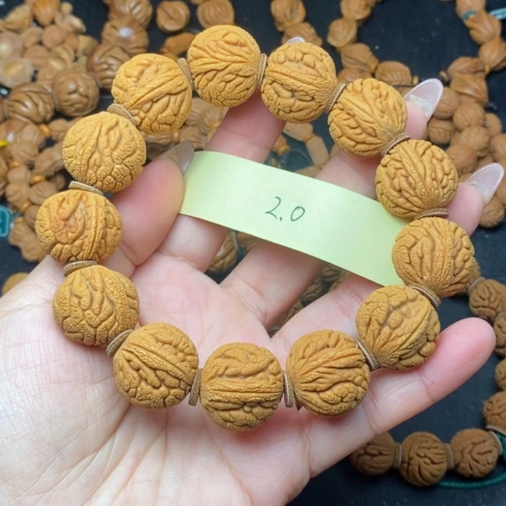 秦岭龙纹桃核13颗