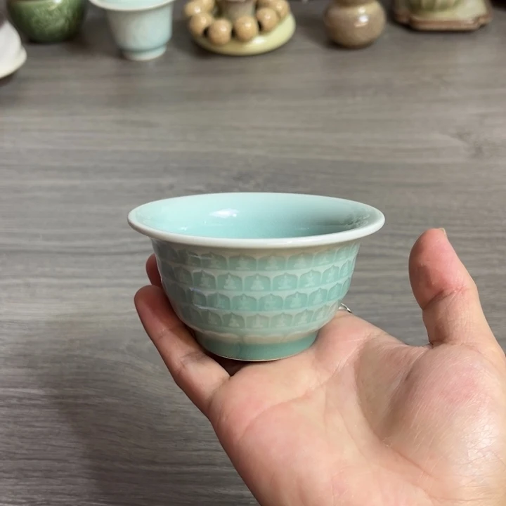 粉青 万佛压手杯特价