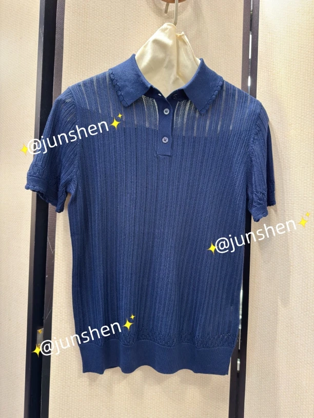 【竣深Junshen】新品针织短袖夏季薄款