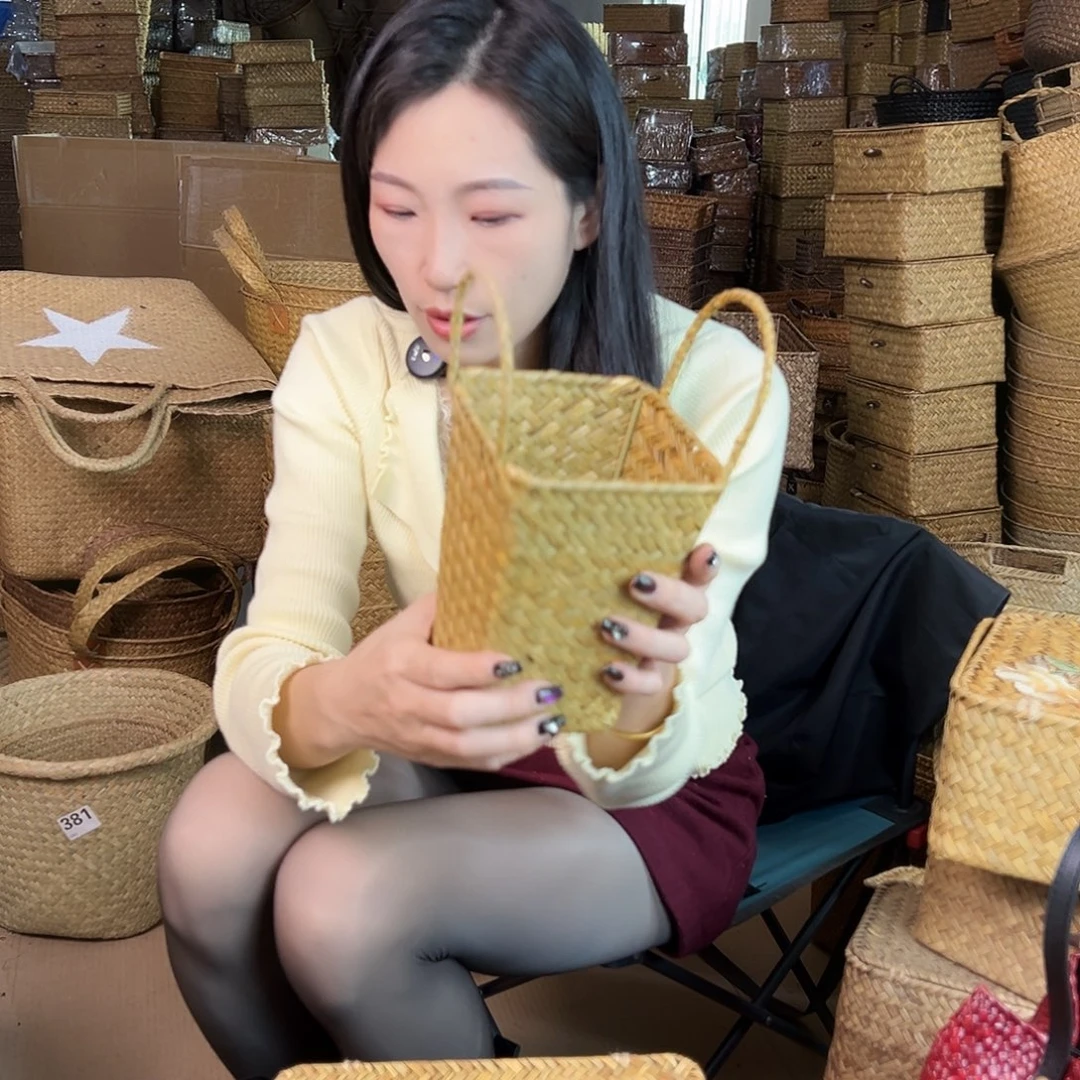 草编草编包/草编收纳盒微瑕疵