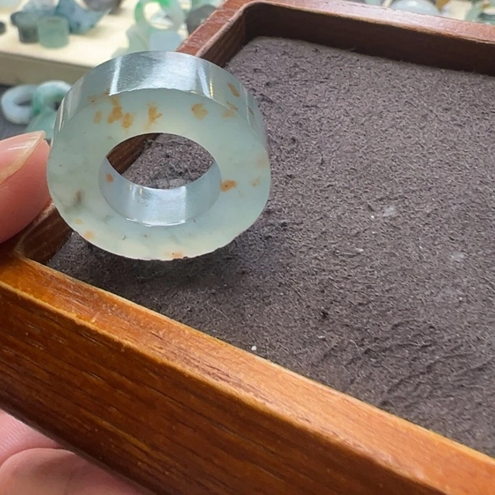 定制翡翠未镶嵌翡翠戒指9-20