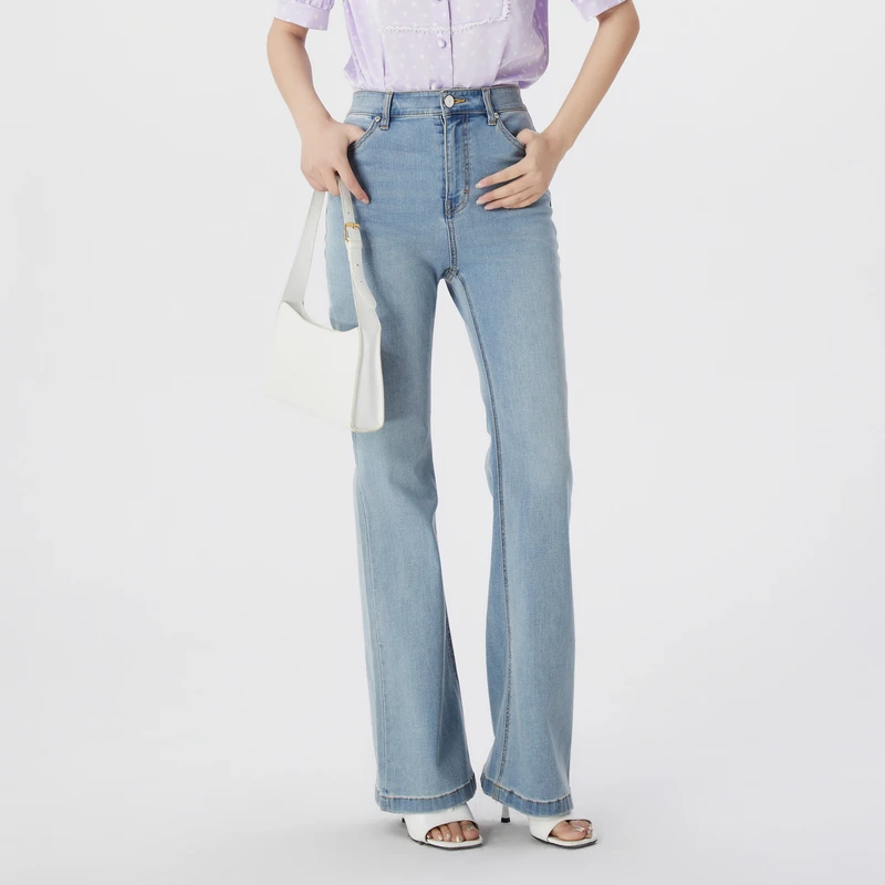 OBEG欧碧倩通勤微喇牛仔裤10442067