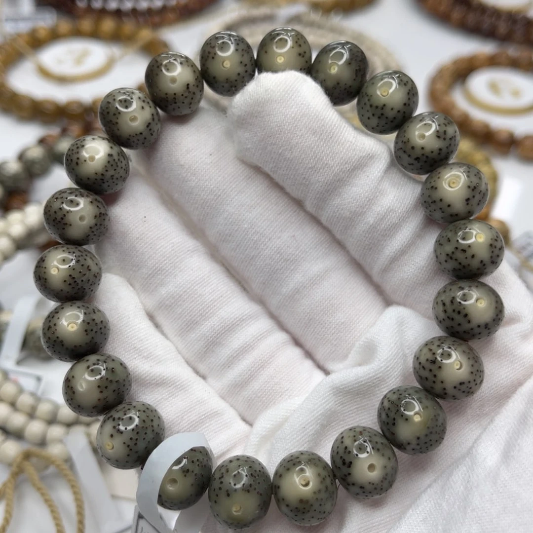 星月菩提吊坠12/10玻璃底苹果珠