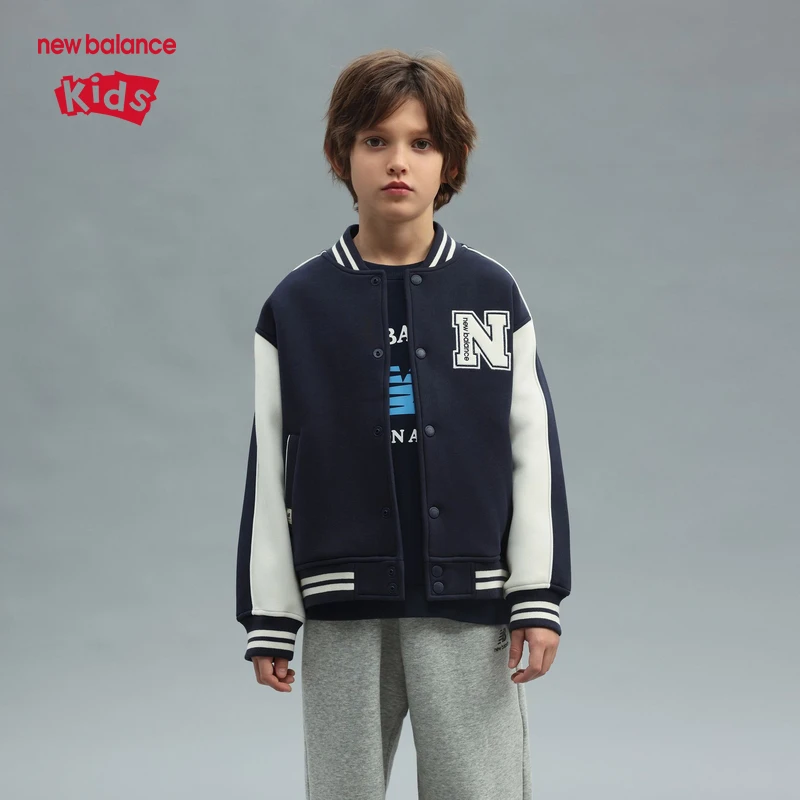 NEW BALANCE KIDS 童装新品男童女童保暖时尚外套ND4DF1Z073