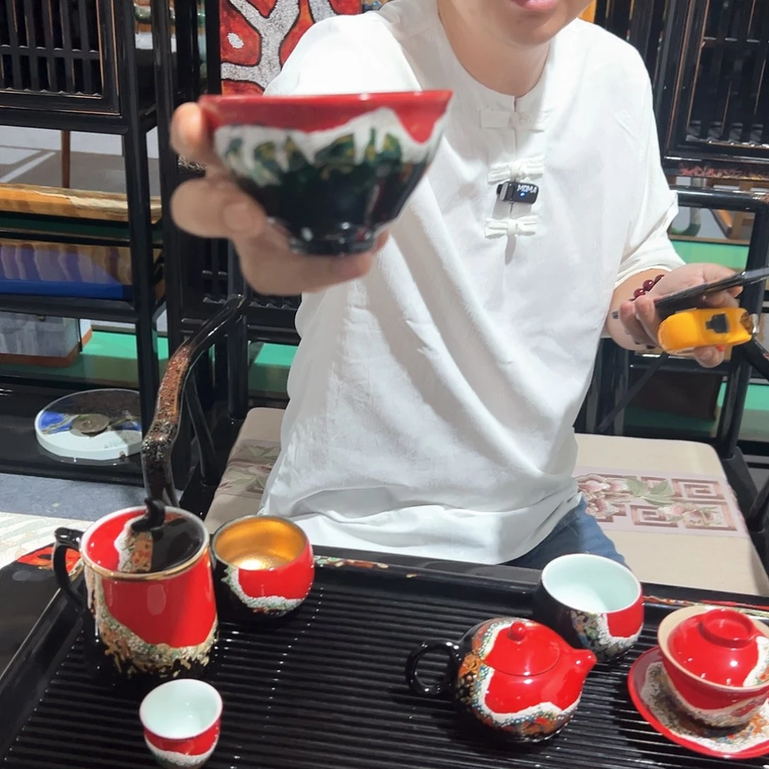 落霞款建盏太古大漆