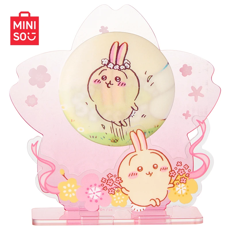 【乌萨奇】MINISO名创优品Chiikawa樱花季光栅吧唧亚克力立牌套装