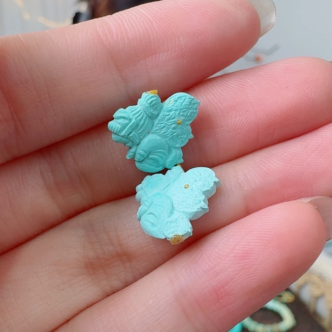 未镶嵌绿松石珠宝奇石