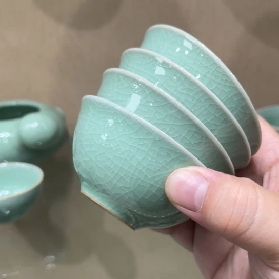 瓷片陶瓷茶具汝瓷茶具