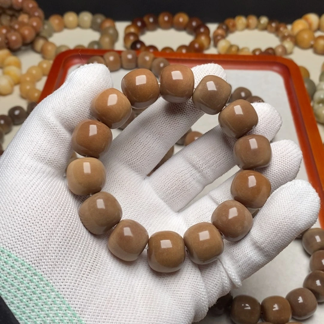 菩提根/象牙果手串默认有瑕卡16老料咖不退不换