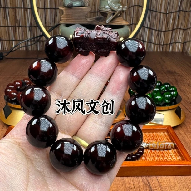 【8007】2.0紫檀貔貅手串