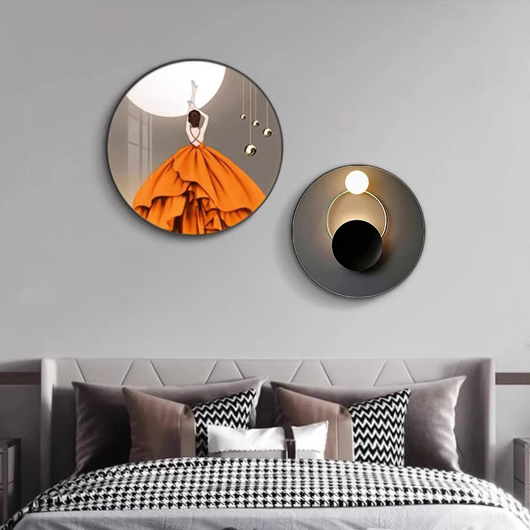 现代简约卧室床头画客厅背景墙装饰画主卧墙面挂画轻奢房间墙壁画