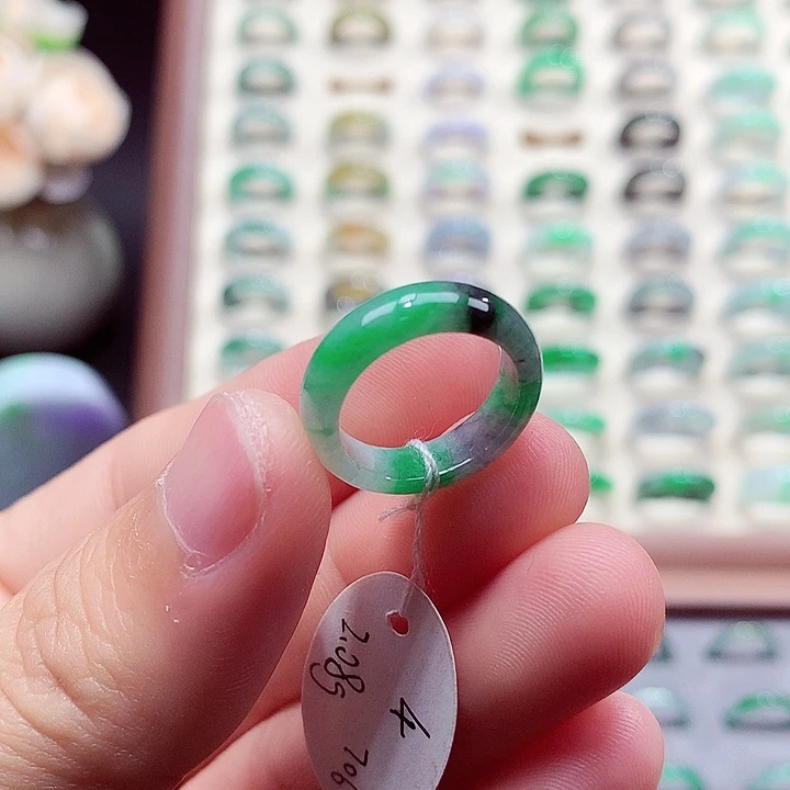 翡翠未镶嵌戒指8-9号