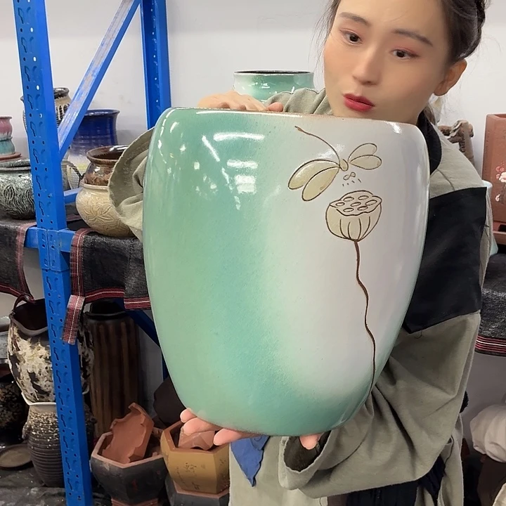 25+31 -粗陶花盆有孔