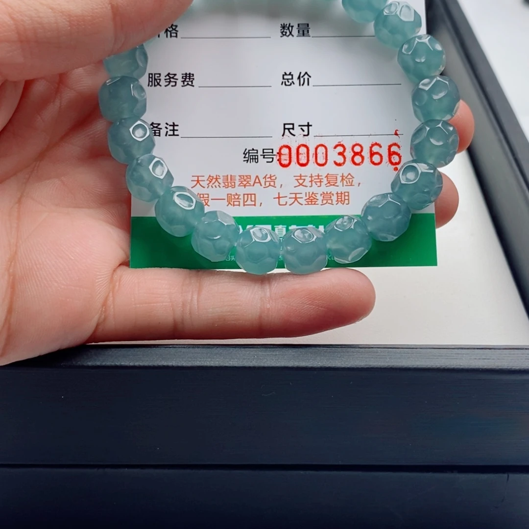 翡翠未镶嵌手链纯天然翡翠手串