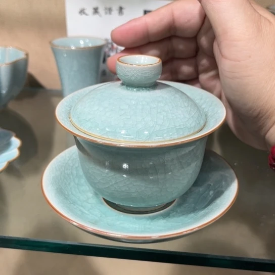 瓷片陶瓷茶具汝瓷茶具