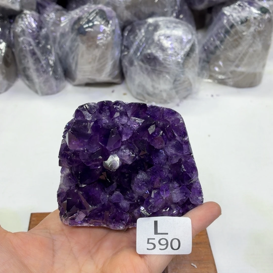 未镶嵌水晶摆件天然紫水晶