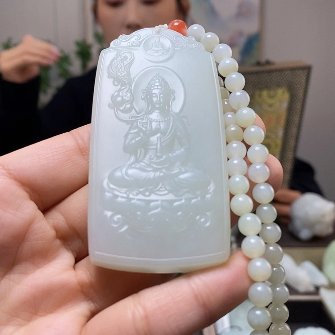 和田玉未镶嵌颈饰