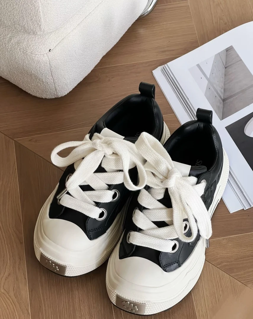 重奏黑梅皮面【百搭梅花鞋卓沅同款时尚】