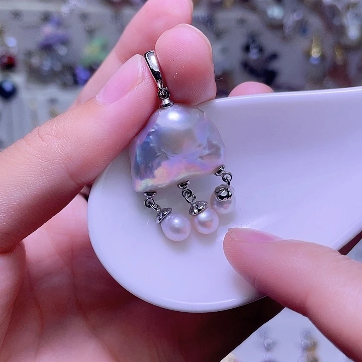 颈饰合金淡水珍珠41