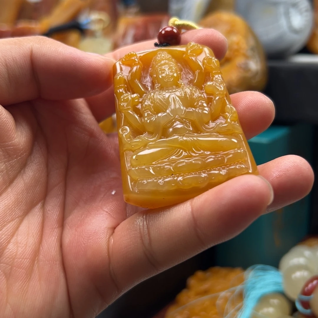 石英质玉（黄龙玉）未镶嵌黄龙玉