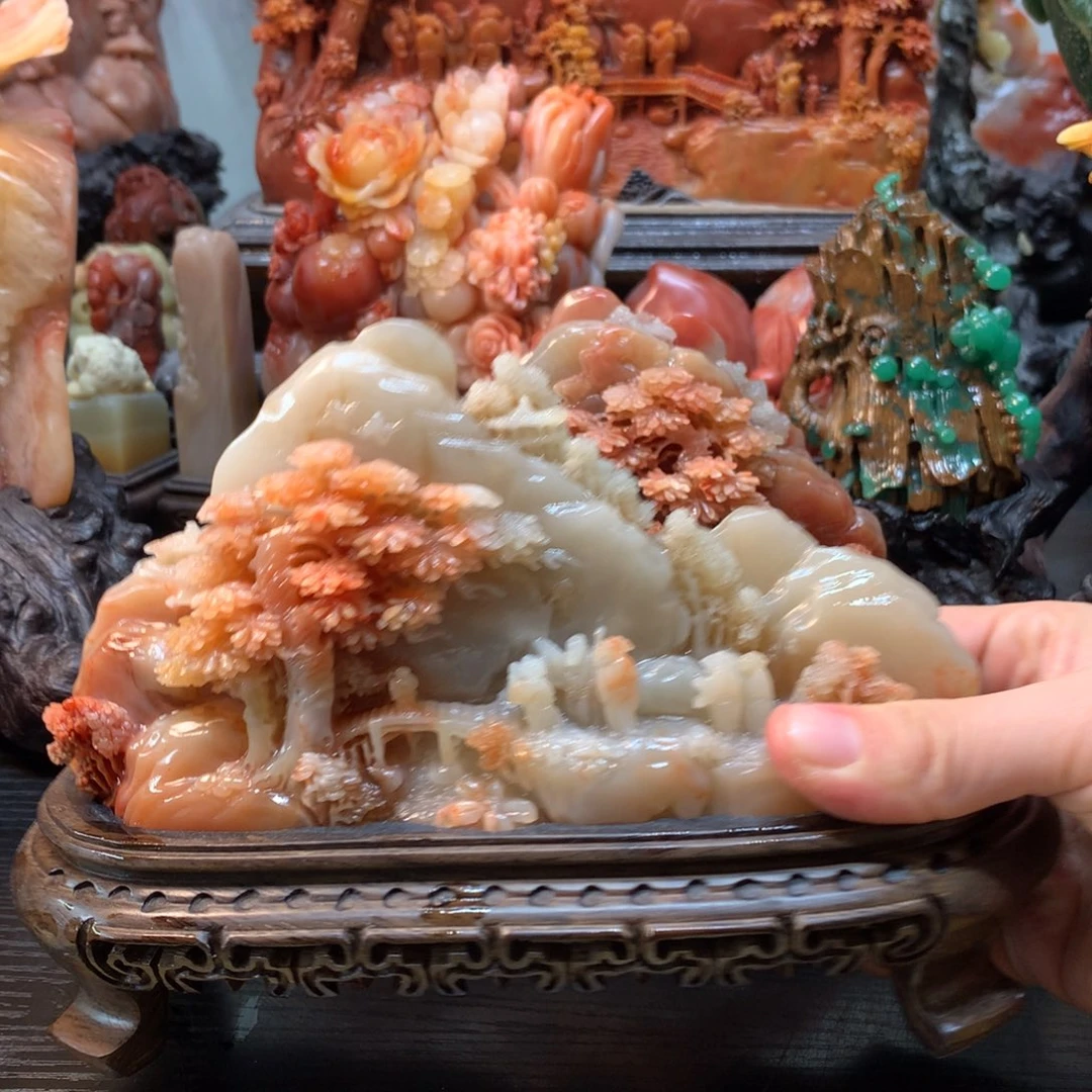 军***寿山石寿山石摆件