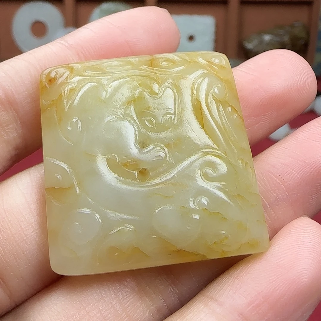 和田玉未镶嵌挂件