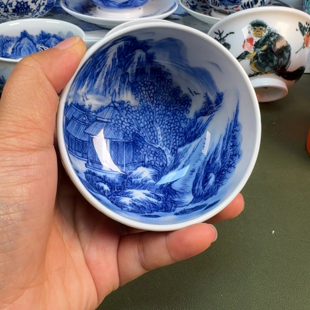 陶景德镇纯手绘茶具圆圆213