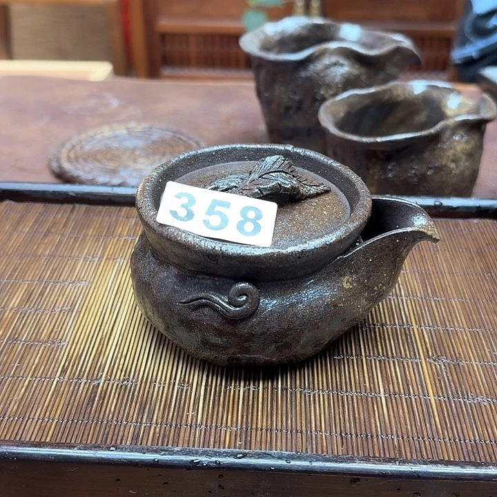 纯手工制作粗陶茶具