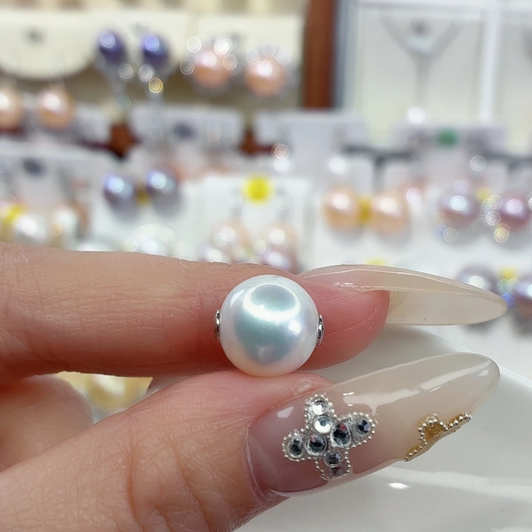 s****淡水珍珠颈饰银S925镶嵌F