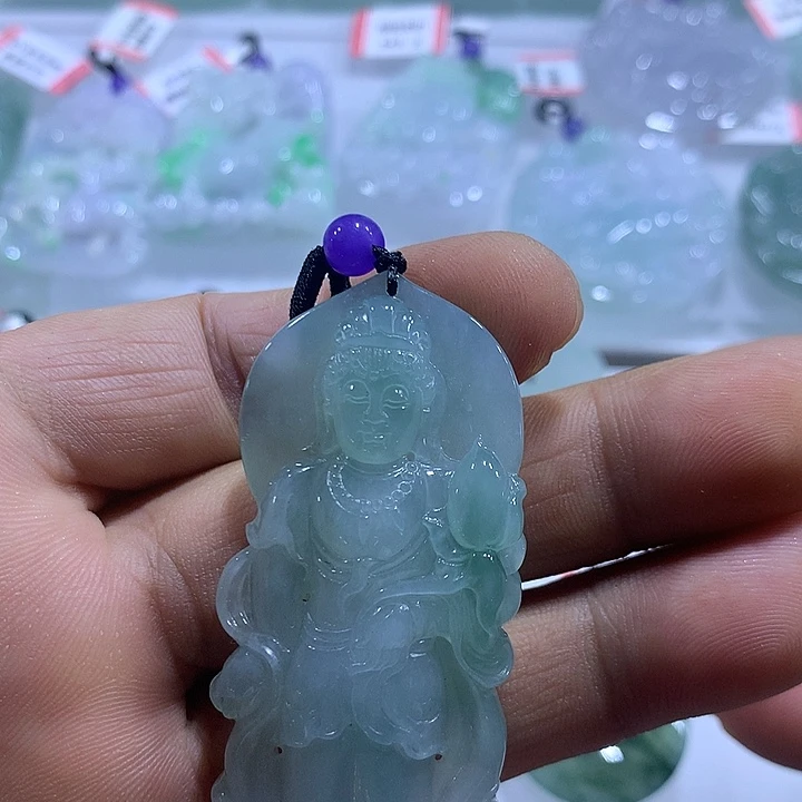 翡翠未镶嵌颈饰天然翡翠吊坠A货