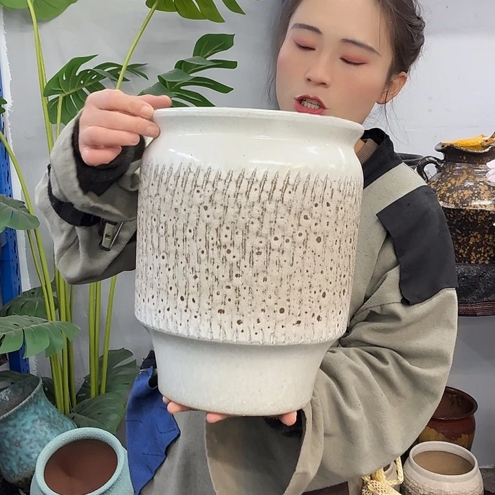 24×31 -粗陶花盆有孔-买买买
